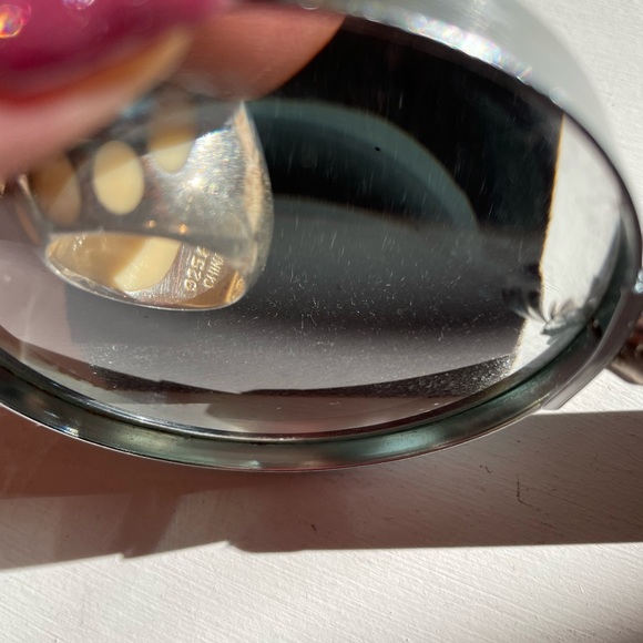 Mother of Pearl Inlay Clear Quartz Ring Size 7 - Picture 7 of 11